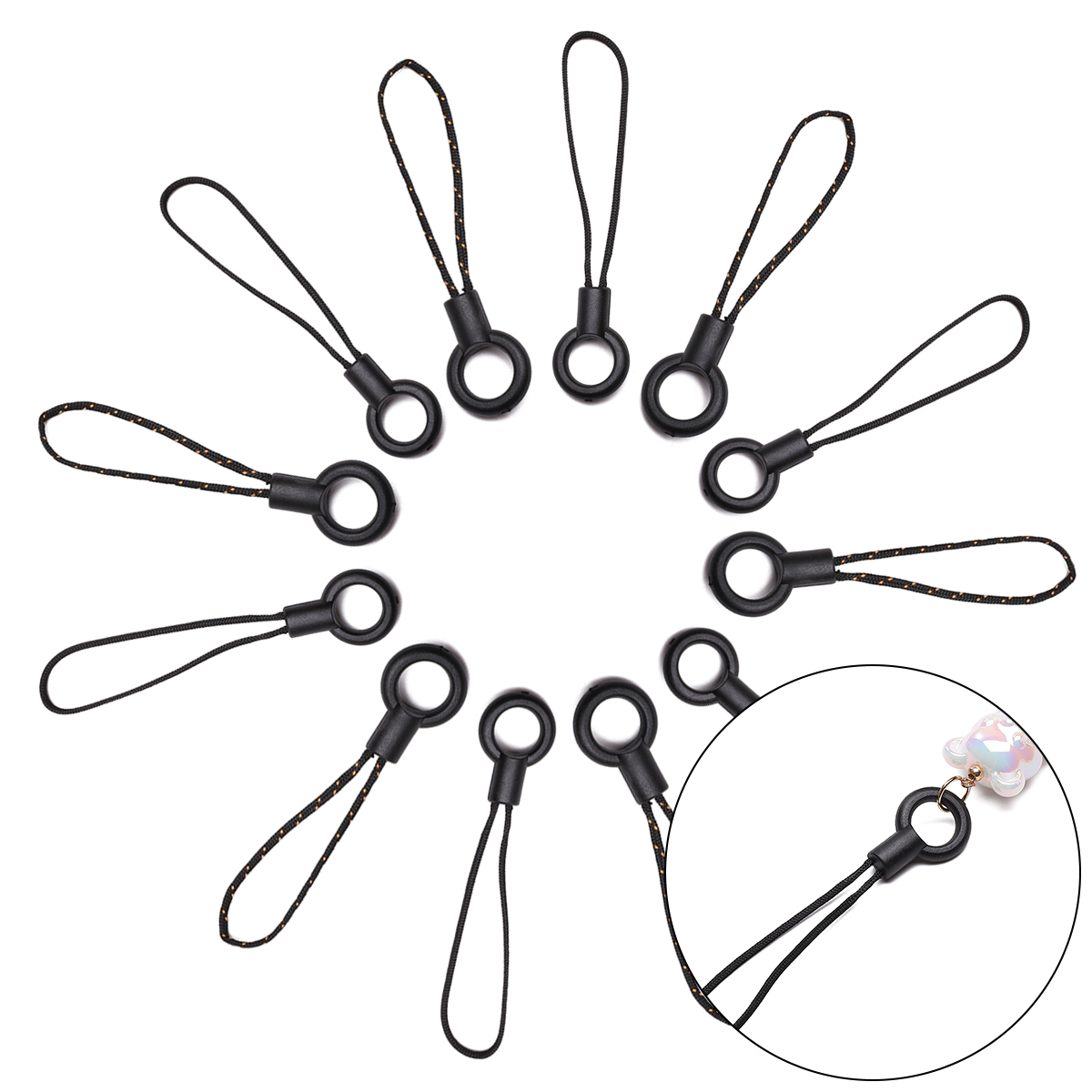 Phone Accessories Hanger - 2 pçs 6/7cm cordão cabos chaveiros
