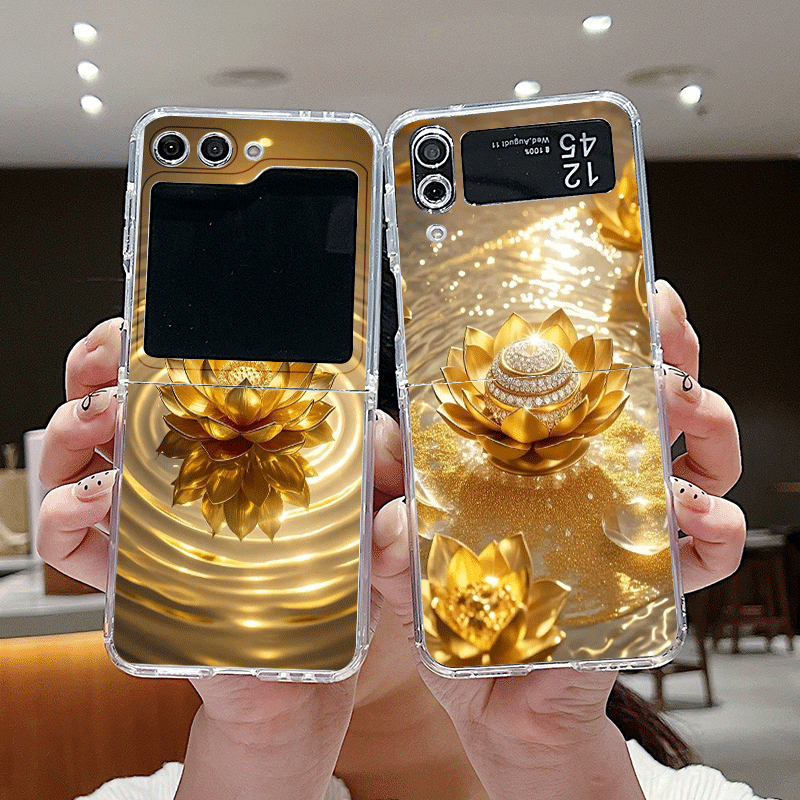 Z Phone Accessories - Criativo ouro flor de lótus padrão