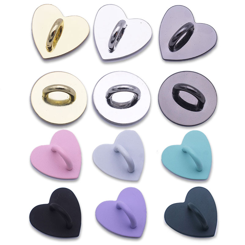 Phone Accessories Hanger - 5 pçs kawaii adesivo metal coração
