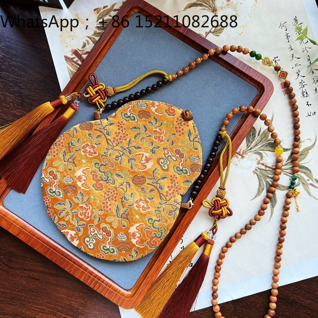 Phone Accessories Hanger - Bolsa de tecido bordada estilo cabaça