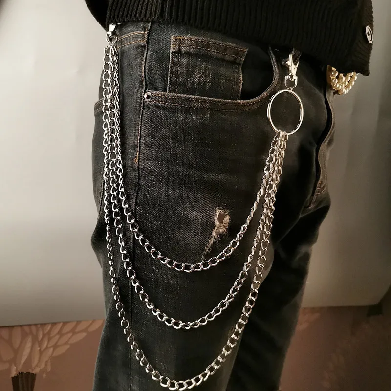 Phone Accessories Men - Cinto de Corrente Metálica em Camadas