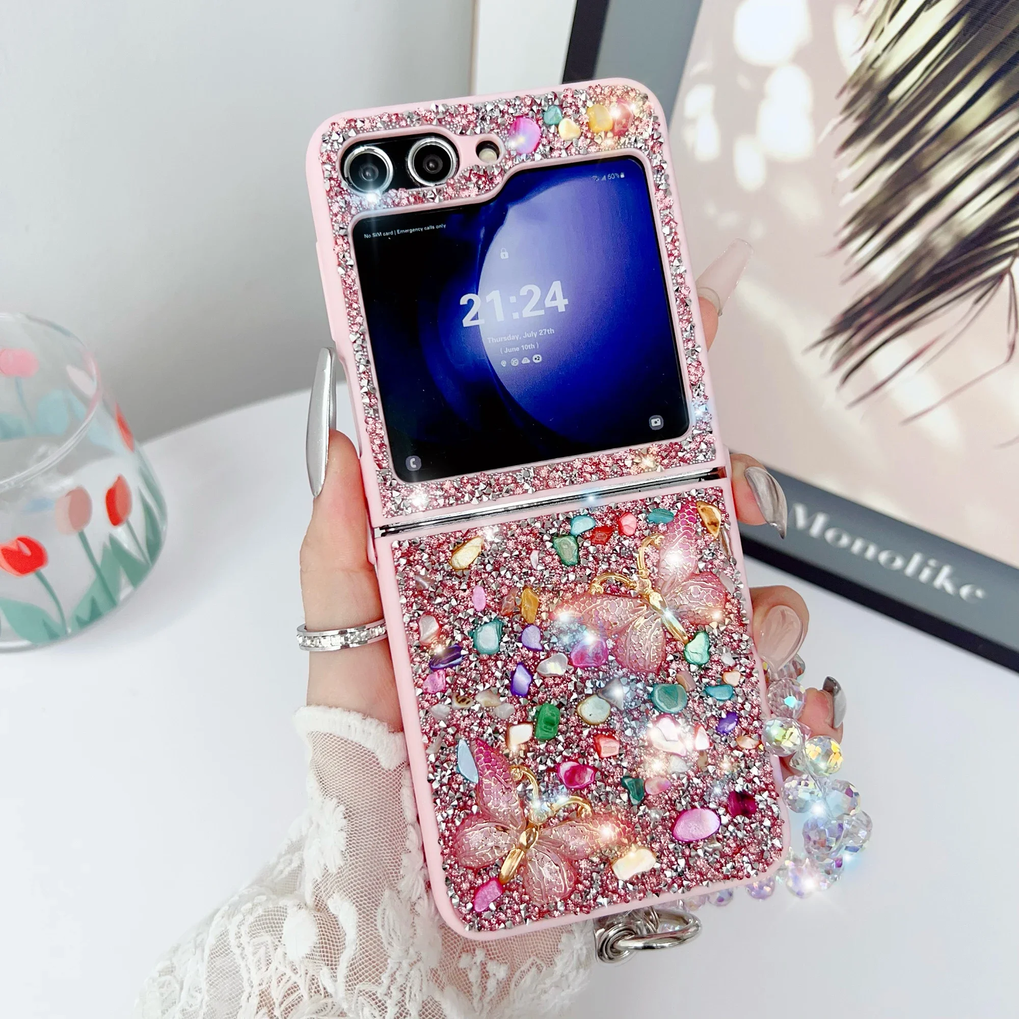 Z Phone Accessories - Luxo glitter caso de telefone para