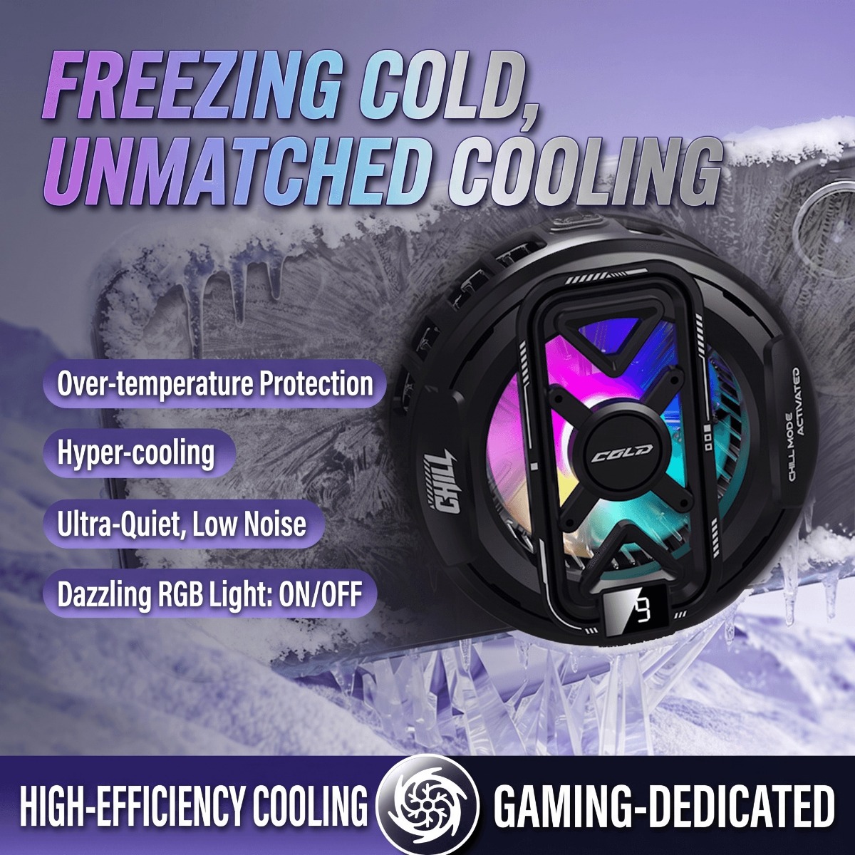 Gaming Controller Phone - Cooler Magnético para Celular K51 com
