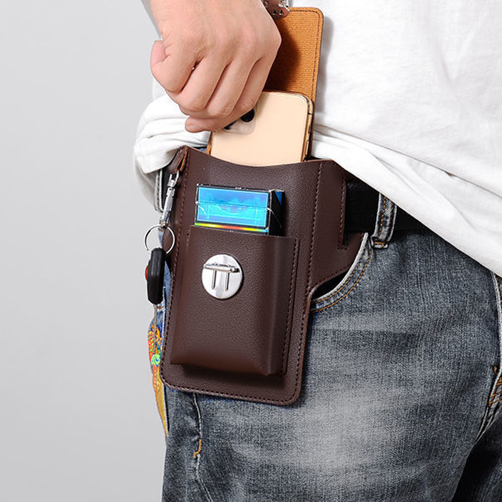 Nova Bolsa de Cintura Masculin - Phone Accessories Men avaliação e preço