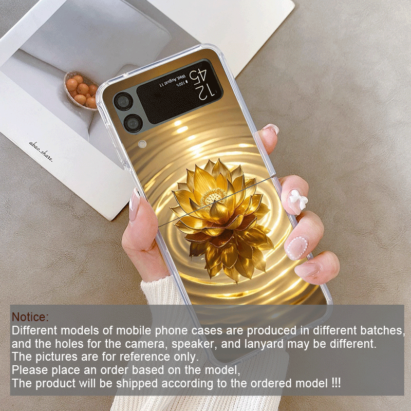 Criativo ouro flor de lótus pa - Z Phone Accessories avaliação e preço