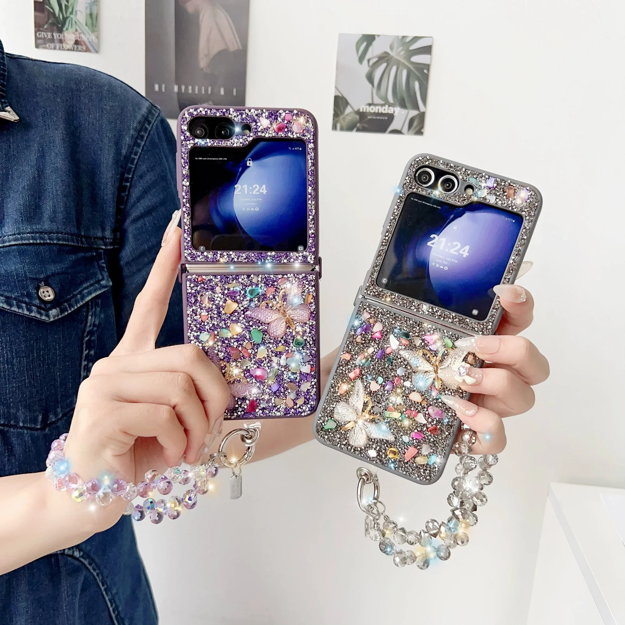 Luxo glitter caso de telefone  - Z Phone Accessories avaliação e preço
