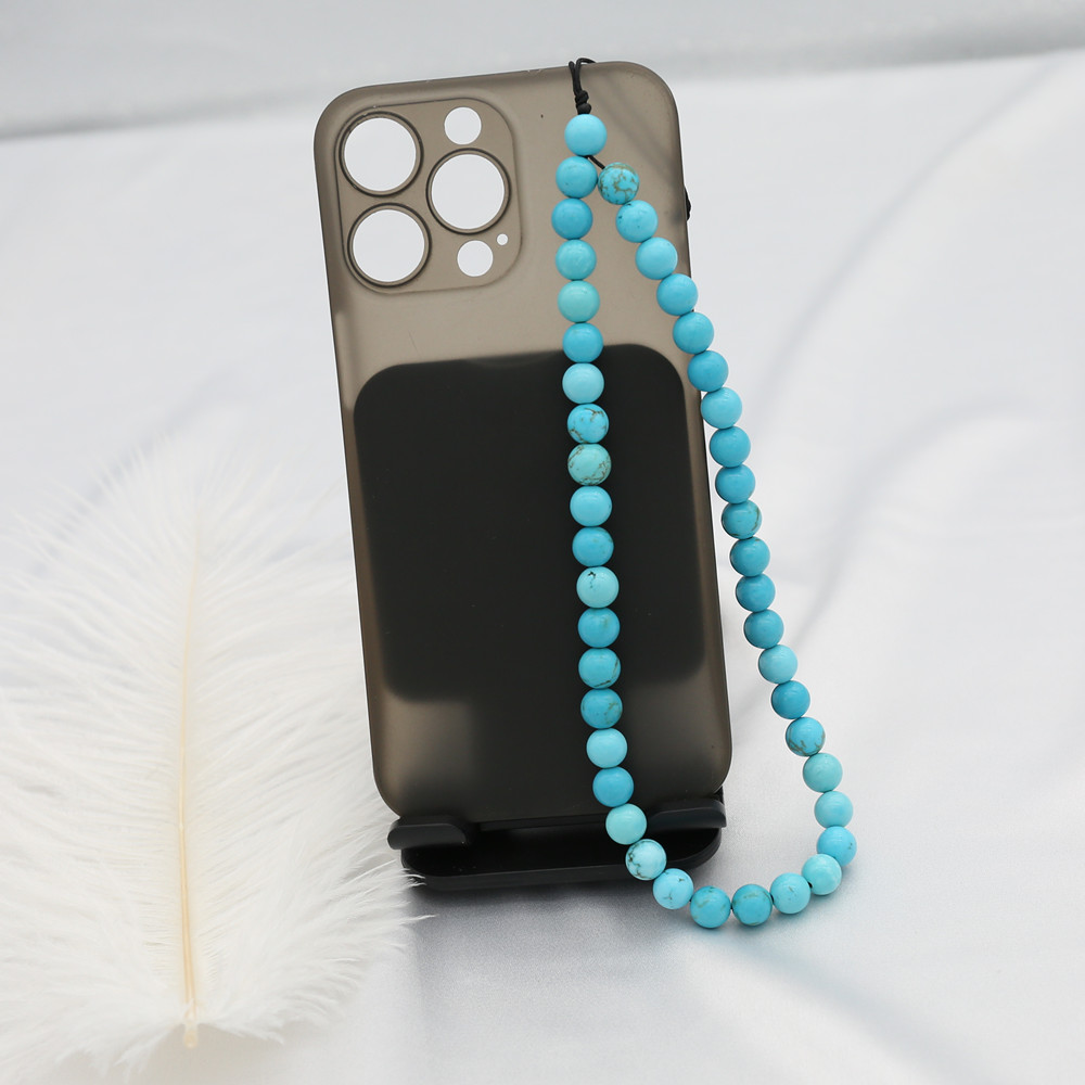 8mm azul turquesa frisado cade - Phone Accessories Men avaliação e preço