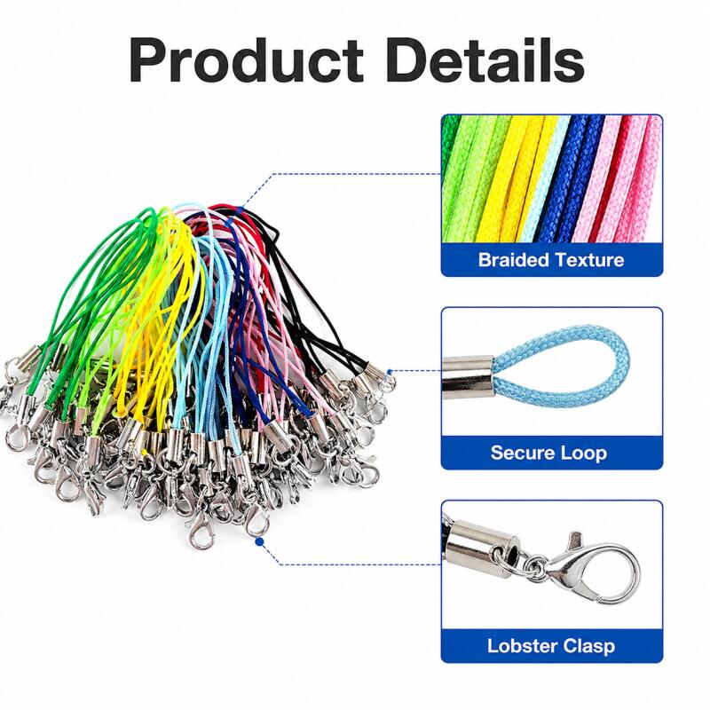 100 Peças de Cordões de Segura - Phone Accessories Hanger avaliação e preço